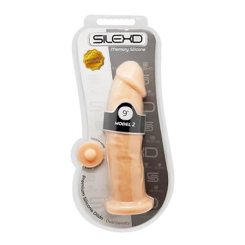 SilexD 9 inch Realistic Girthy Silicone Dual Density Dildo with Suction Cup - Sydney Rose Lingerie 