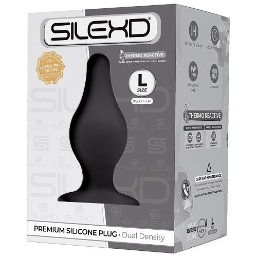 SilexD Dual Density Tapered Silicone Butt Plug Large - Sydney Rose Lingerie 