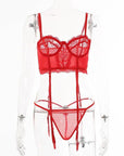 Simple Lace Hollow Out Sexy Lingerie Set - Little Miss Vanilla