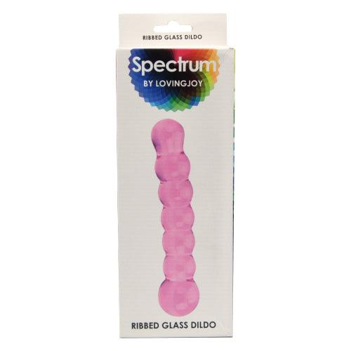 Spectrum Ribbed Glass Dildo - Sydney Rose Lingerie 