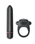 Vibrating Cockring and 10 Function Bullet Couples Kit