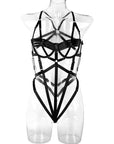 wholesale Intricately Crafted Cross Sexy Strappy Teddy Suit - Little Miss Vanilla