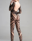 Wholesale Open Body Stocking with Backless Design - Little Miss Vanilla