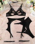 Wholesale Sexy Net Bra and Panty Set with Butterfly Design - Little Miss Vanilla