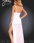 Yesx YX161 Dress/Thong White - Sydney Rose Lingerie 