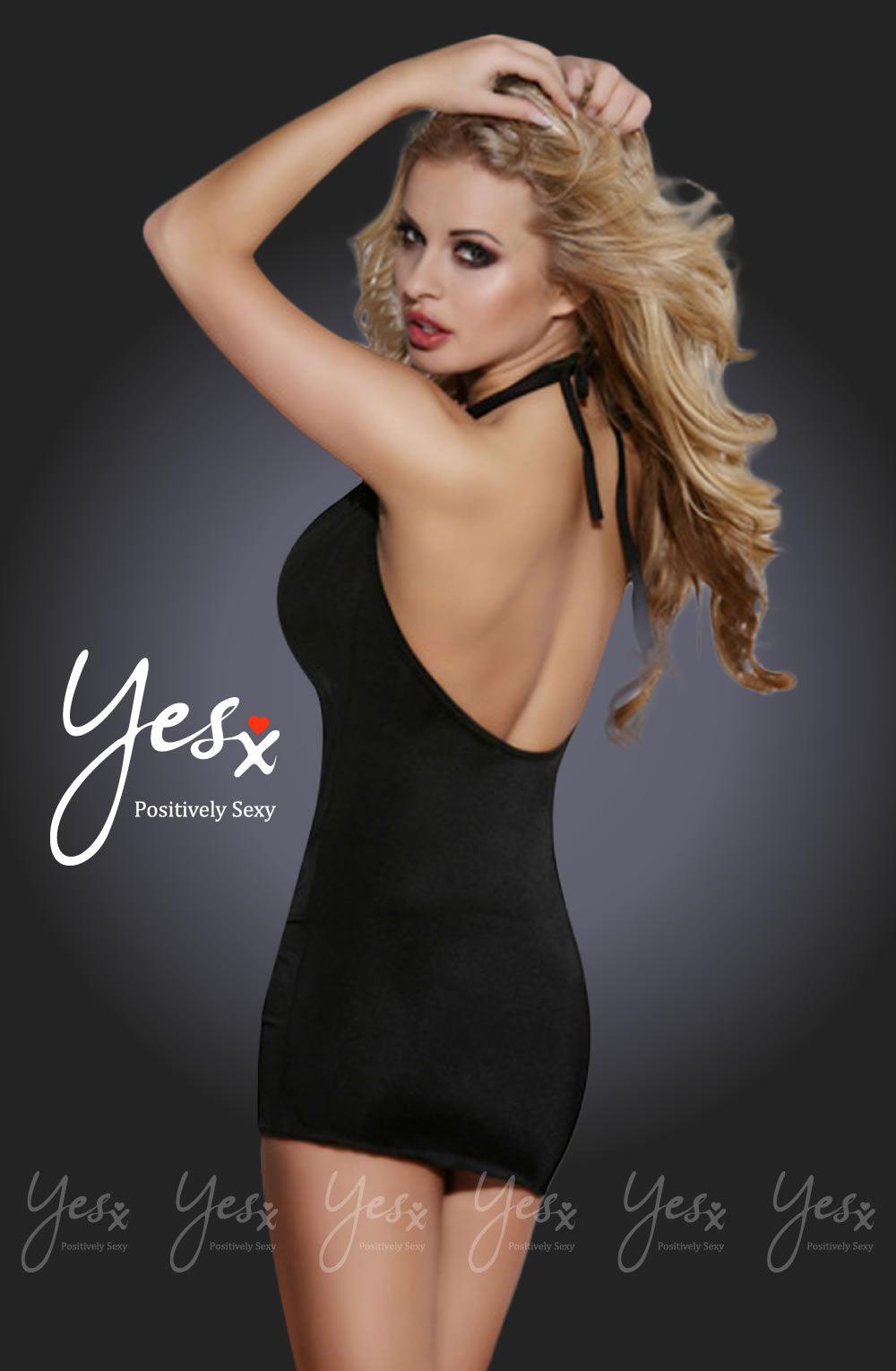 YesX YX322 Dress Black - Sydney Rose Lingerie 