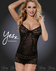 YesX YX645 Dress Black - Sydney Rose Lingerie 