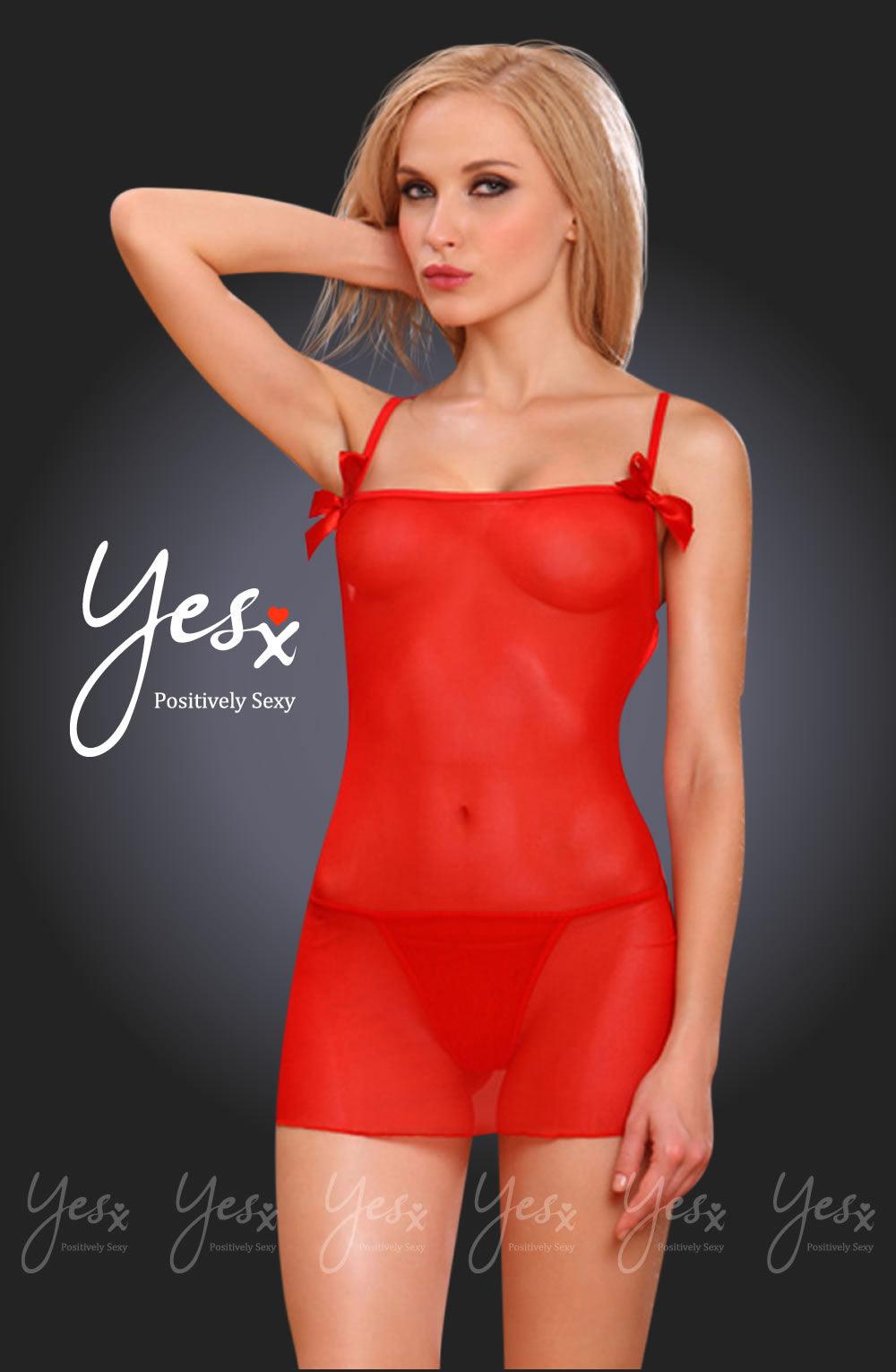 YesX YX697 Dress Red - Sydney Rose Lingerie 