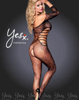 Yesx YX939 Bodystocking Black - Sydney Rose Lingerie 