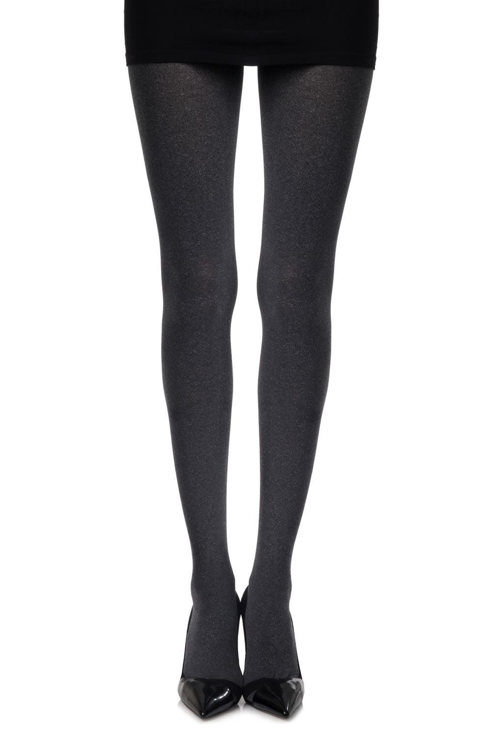 Zohara Heather Grey Opaque Tights - Sydney Rose Lingerie 