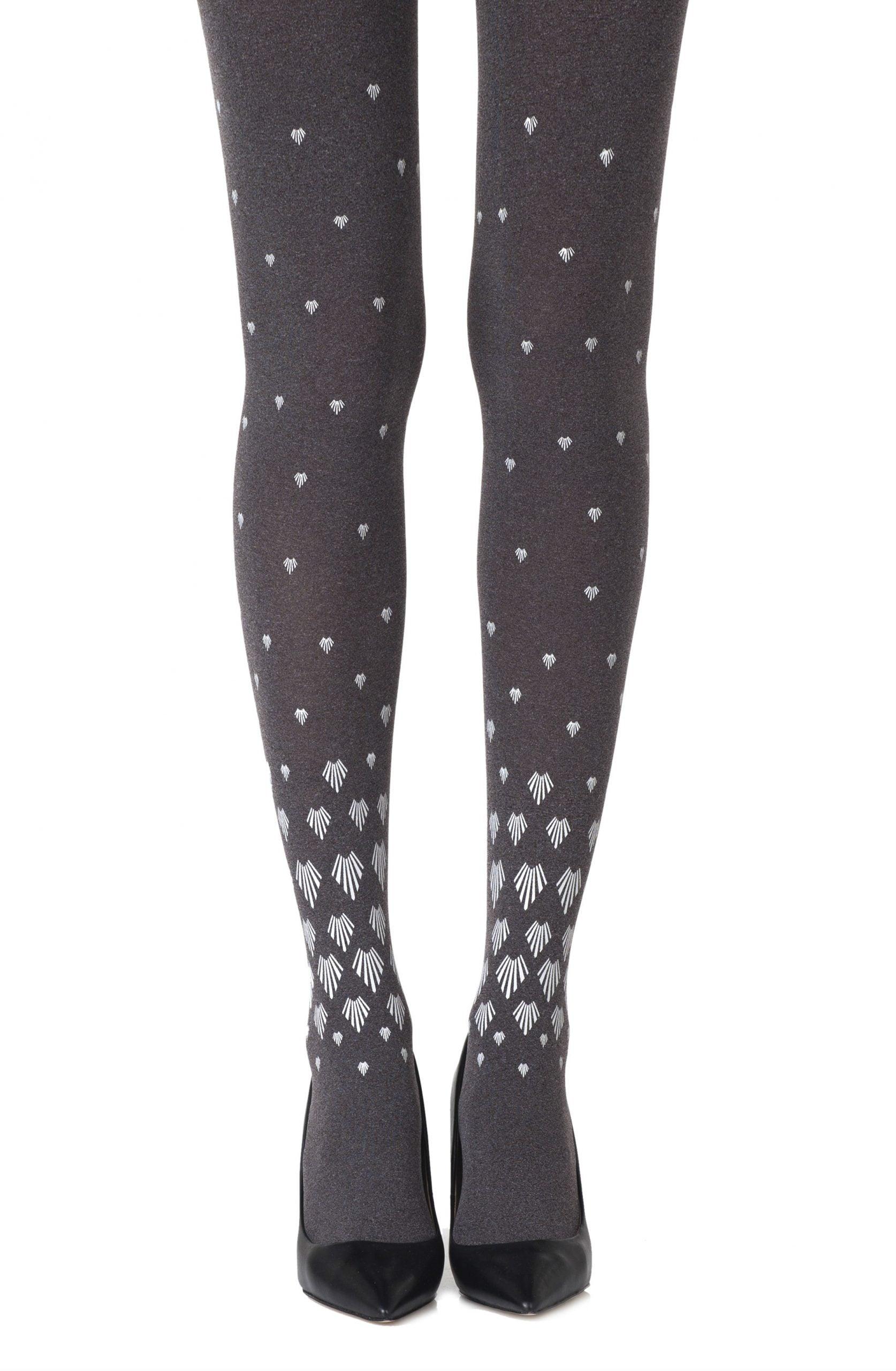 Zohara "Shell Out" Heather Grey Tights - Sydney Rose Lingerie 