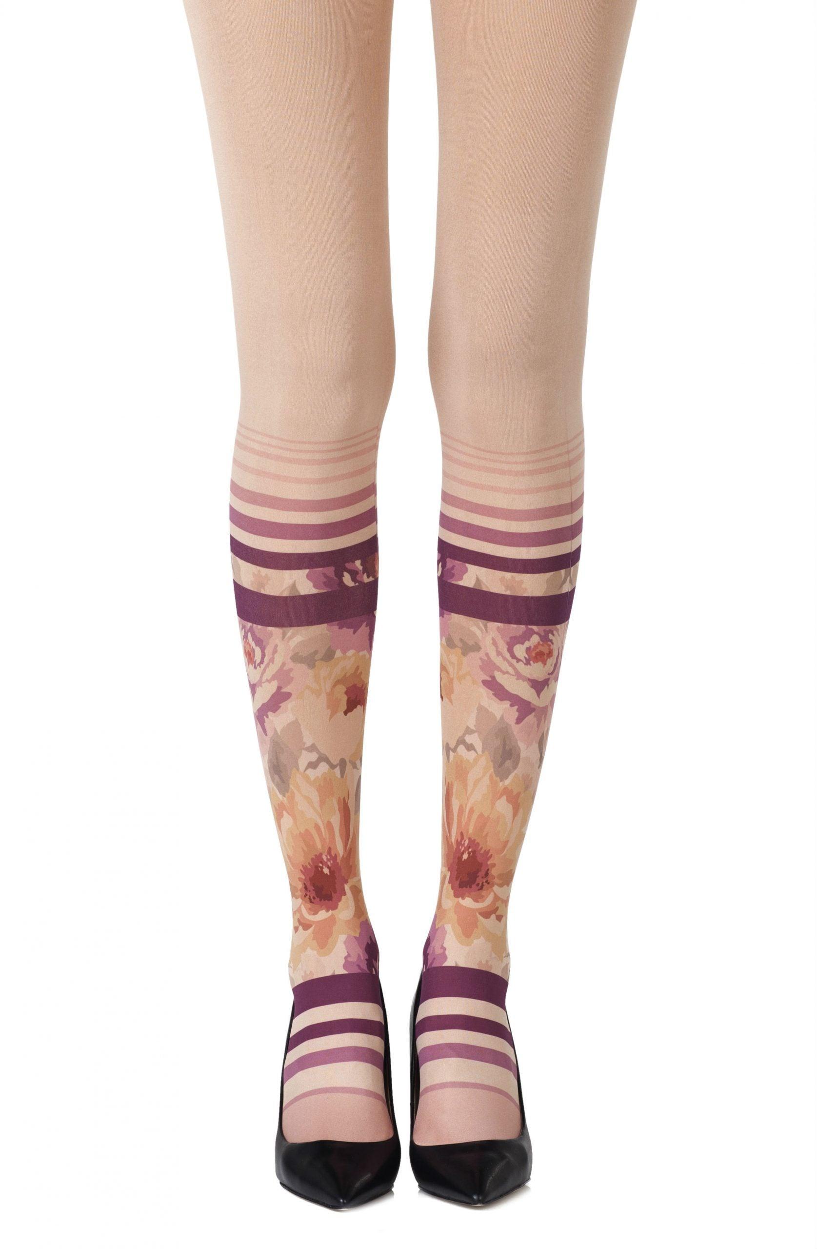Zohara &quot;Sock In The Garden&quot; Powder Tights - Sydney Rose Lingerie 