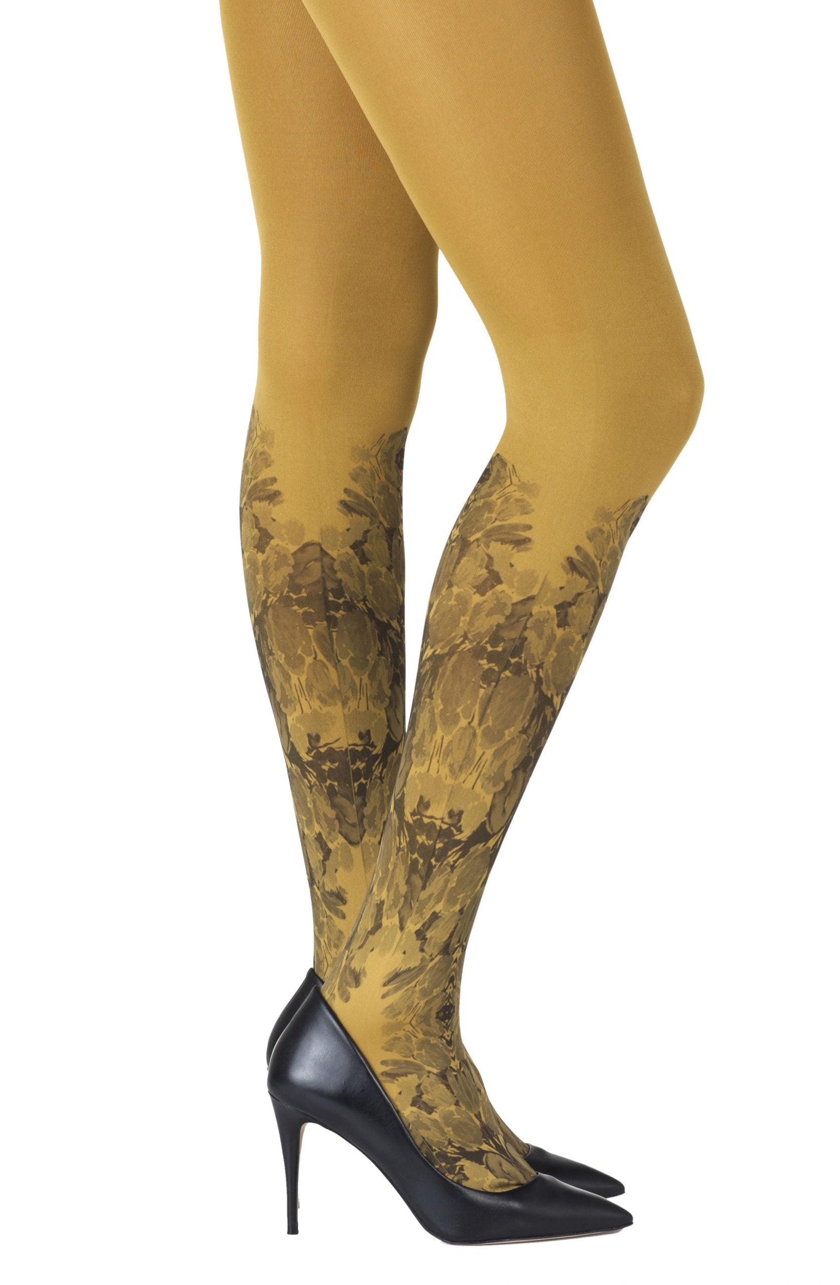 Zohara &quot;Totally Tulip&quot; Mustard Tights - Sydney Rose Lingerie 