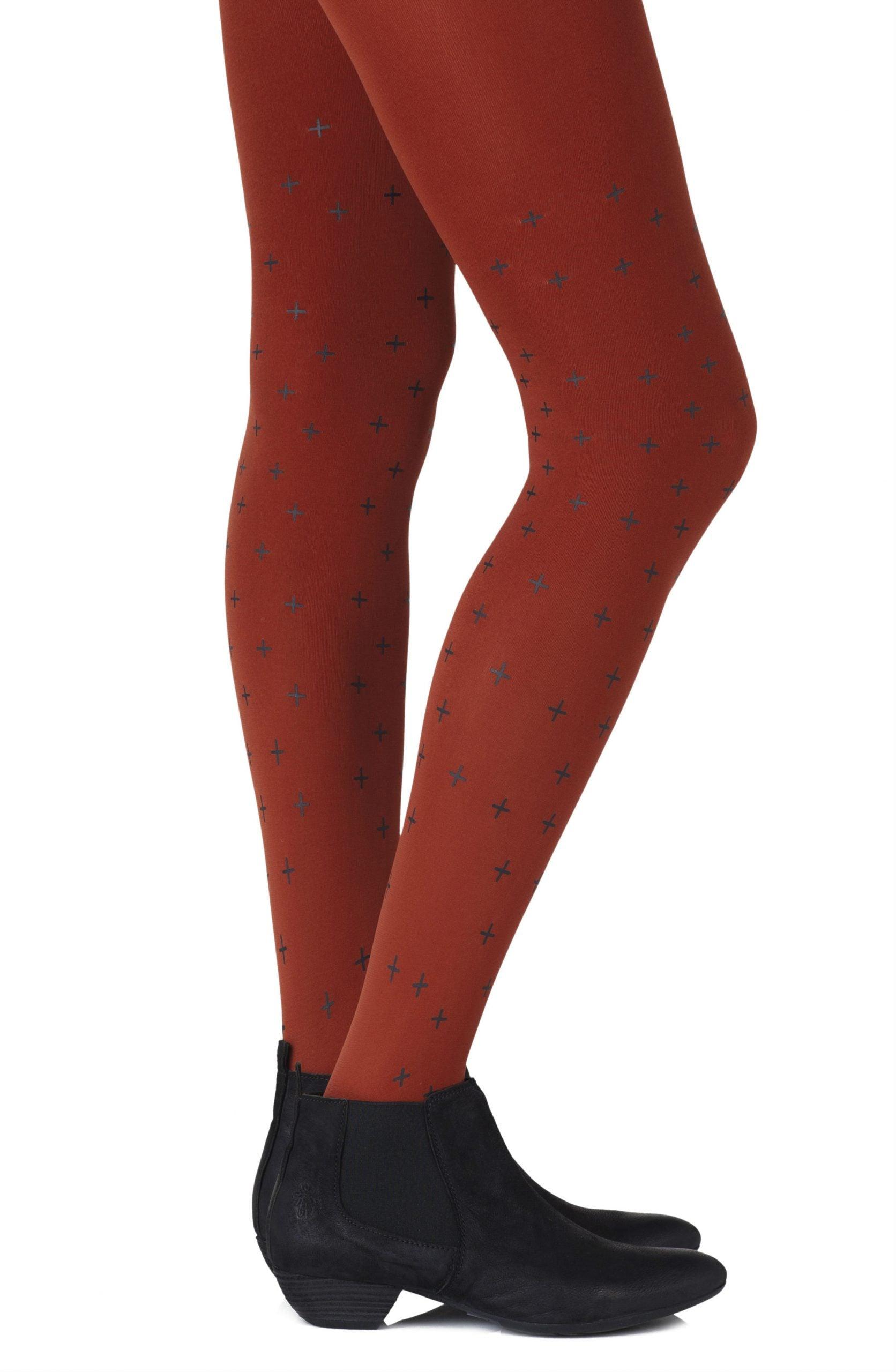 Zohara &quot;You + Me = Love&quot; Rust Tights - Sydney Rose Lingerie 